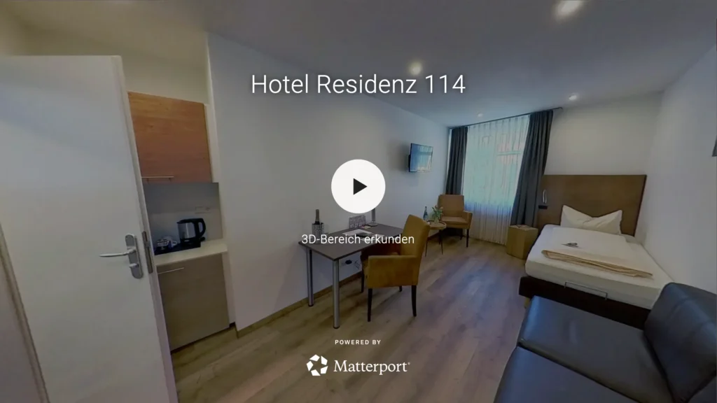 Startbildschirm - 3D Rundgang Einzelzimmer